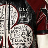 Dolce & Gabbana Multicolor Hooded Leather DG King Men Biker Jacket