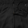 Dolce & Gabbana Black Wool Mid Waist Dress Men Trouser Pants