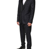 Dolce & Gabbana Black MARTINI 2 Buttons Suit 3 Piece Suit
