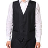 Dolce & Gabbana Black MARTINI 2 Buttons Suit 3 Piece Suit
