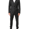 Dolce & Gabbana Black MARTINI 2 Buttons Suit 3 Piece Suit