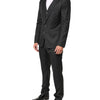 Dolce & Gabbana Black MARTINI 2 Buttons Suit 3 Piece Suit