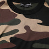 Dolce & Gabbana Multicolor Camouflage Crew Neck Men Pullover Sweater