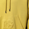Dolce & Gabbana Yellow Logo Cotton Hooded Sweatshirt Sweater