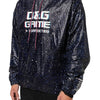 Dolce & Gabbana Blue D&G Game Hooded Men Sweatshirt Sweater