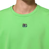 Dolce & Gabbana Green Logo Crew Neck Short Sleeves T-shirt
