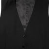 Dolce & Gabbana Black Wool Dress Formal Men Waistcoat Vest