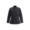 Barbour International schwarzer Baumwollmantel