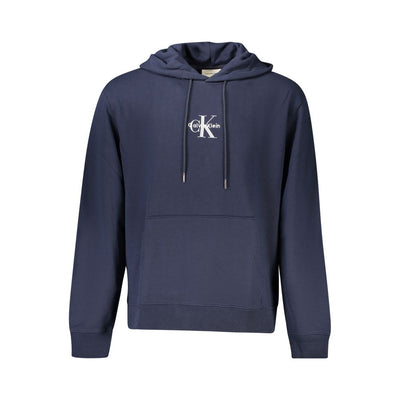 Calvin Klein Blu Cotton Men Sweatshirt