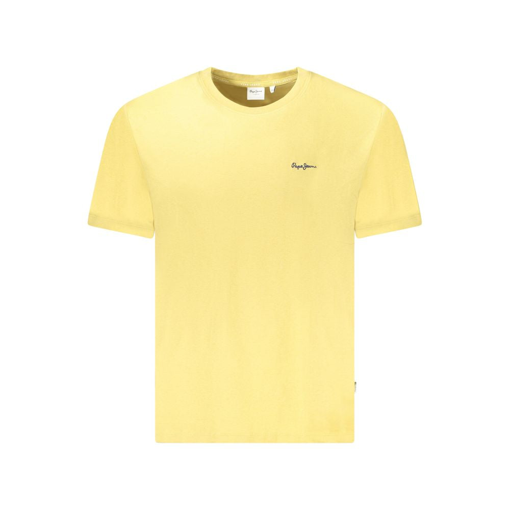 Pepe Jeans Yellow Cotton Men T-Shirt