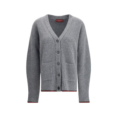 Gucci Gray Wool Cardigan