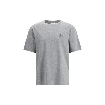 Maison Kitsuné Graues Baumwoll-T-Shirt