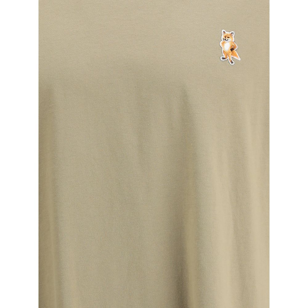 Maison Kitsuné Beige Baumwoll-T-Shirt