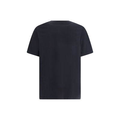 Schwarzes Baumwoll-T-Shirt von Maison Kitsuné
