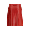 Miu Miu Red Lamb Ovis Aries Aries Long Skirt
