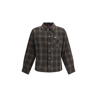 Represent Brown Cotton Pattern Shirt
