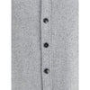 ZEGNA Gray Cashmere Dress Shirt