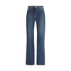 Saint Laurent Jeans aus blauer Baumwolle mit geradem Bein