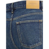 Saint Laurent Jeans aus blauer Baumwolle mit geradem Bein