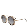 Dolce & Gabbana DG2198 Brown Leopard Print Gradient Round Sunglasses