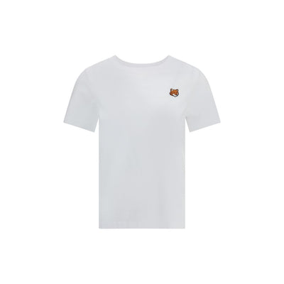 Maison Kitsuné Weißes Baumwoll-T-Shirt