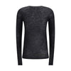 Saint Laurent Black Cashmere Long Sleeve T-Shirt