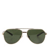 Dolce & Gabbana DG2125 Silver Frame Aviator Shades Eyewear Sunglasses