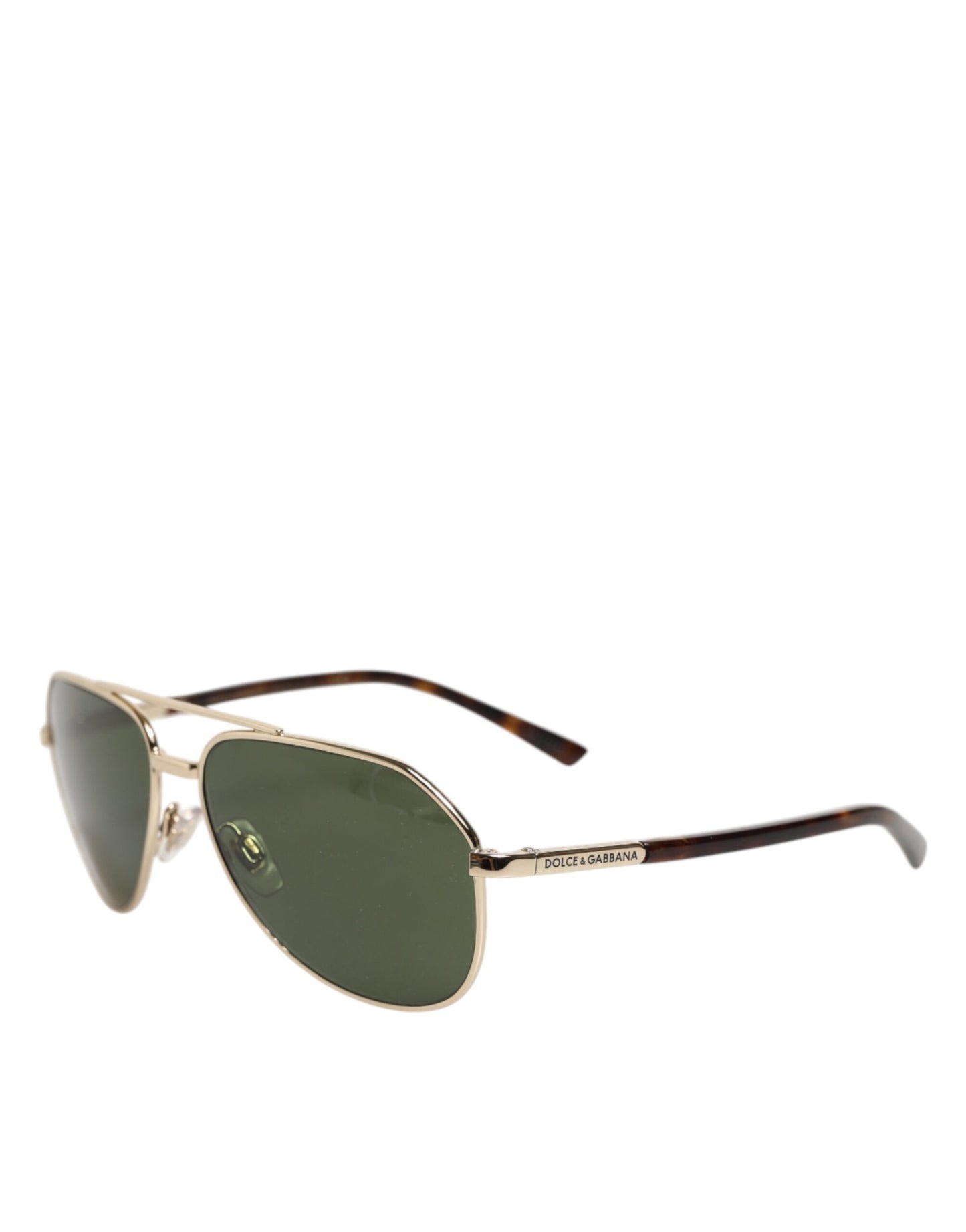 Dolce & Gabbana DG2125 Silver Frame Aviator Shades Eyewear Sunglasses