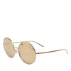 Dolce & Gabbana Gold Metal Round Shades Eyewear Sunglasses