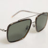 Dolce & Gabbana Silver Metal Frame Polarized Navigator Sunglasses