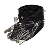 Dolce & Gabbana Black Safety Pins Silk Adjustable Necktie Accessory Tie