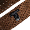 Dolce & Gabbana Brown 100% Silk Adjustable Necktie Men Accessory Tie