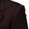 Dolce & Gabbana Maroon Cotton 2 Buttons Suit Jacket Blazer