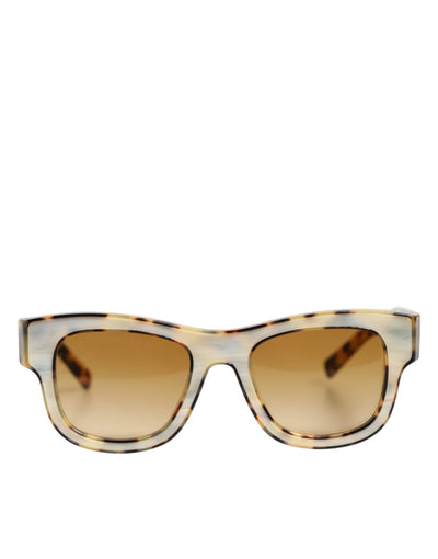 Dolce &amp; Gabbana DG4379F Sonnenbrille in Weiß mit Schildpatt-Farbverlauf