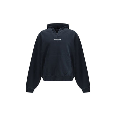 Balenciaga Black Cotton Sweatshirt