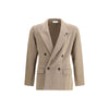 Lardini Brown Fleece Wool Jackets And Coat