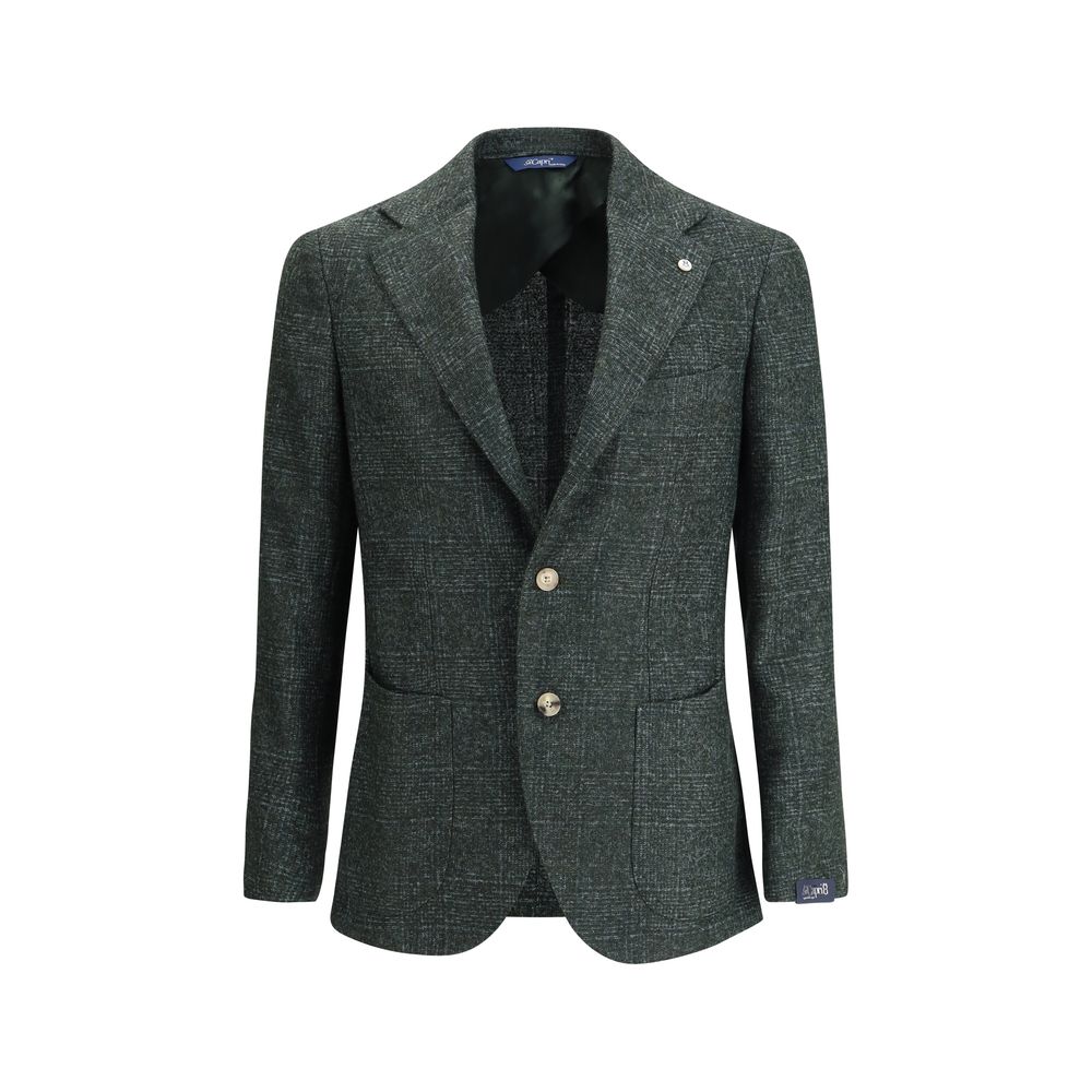 Gi Capri grüner Fleece-Wollblazer