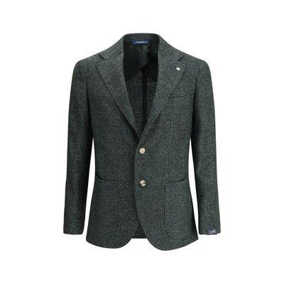 Gi Capri grüner Fleece-Wollblazer