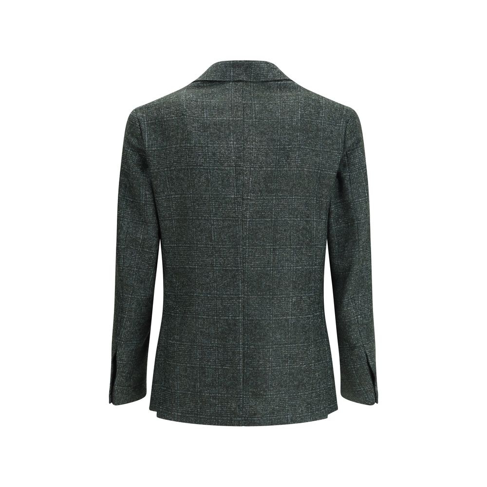 Gi Capri grüner Fleece-Wollblazer