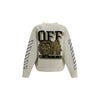 Off-White Cream Cotton Cardigan