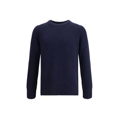 Aragona Cashmere Blue Merino Wool Sweatshirt