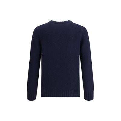 Aragona Cashmere Blue Merino Wool Sweatshirt