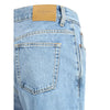 Saint Laurent hellblaue Baumwolljeans mit geradem Bein