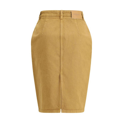 Saint Laurent Beige Denim Skirt