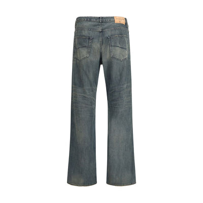 Balenciaga Jeans aus blauer Baumwolle, Relaxed Fit