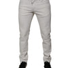 Dolce & Gabbana White Cotton Stretch Skinny Men Denim Jeans