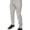 Dolce & Gabbana White Cotton Stretch Skinny Men Denim Jeans