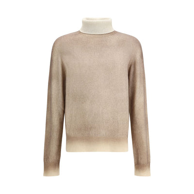 Aragona Cashmere Brown Cashmere Turtleneck