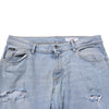 Dolce & Gabbana Blue Cotton Distressed Slim Fit Denim Jeans