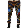 Dolce & Gabbana Multicolor Julias Ceasar Print Tapered Pants
